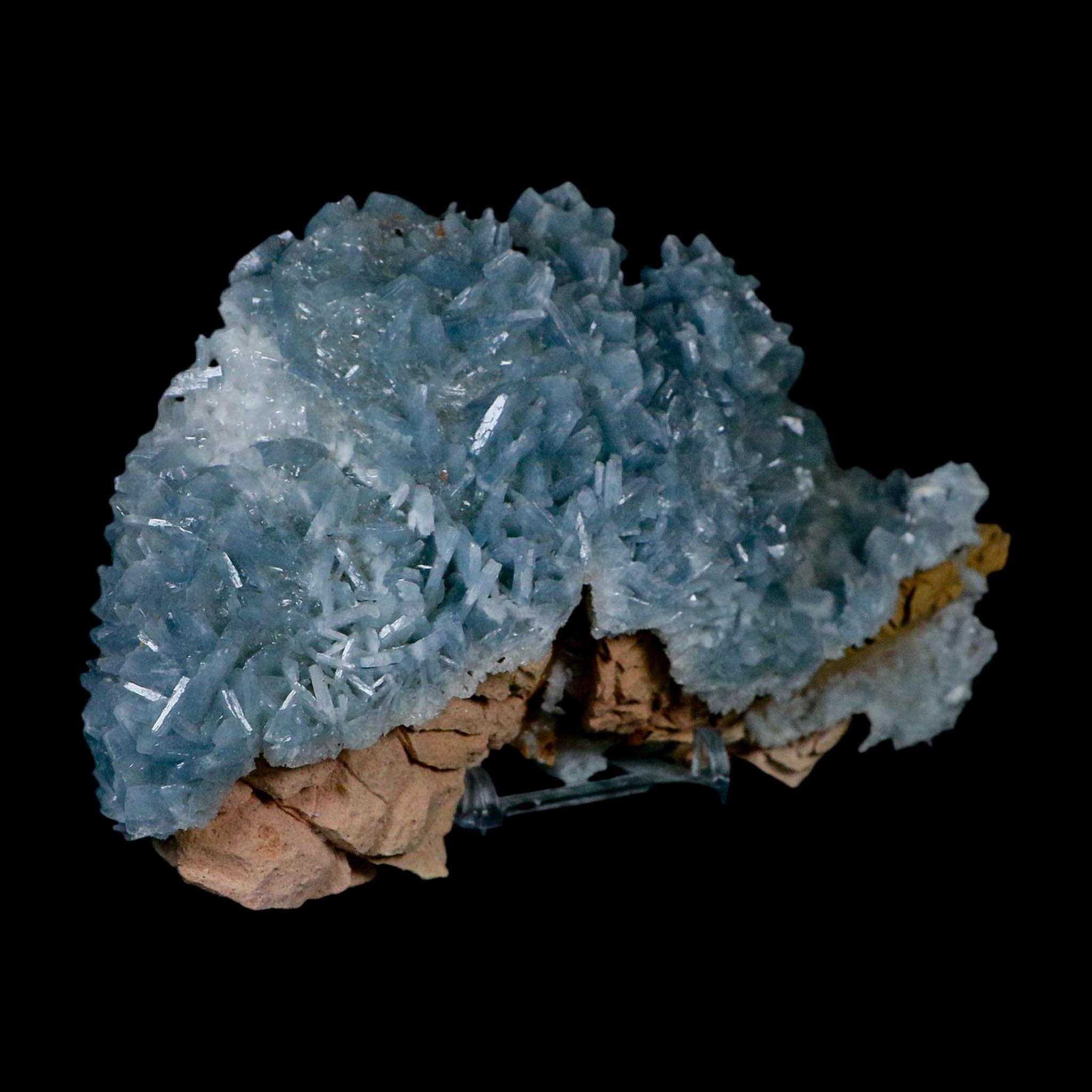 XL 7" Ice Blue Tabular Barite Blades Crystal Mineral Specimen Meknes-Tafilalet Morocco - Fossil Age Minerals