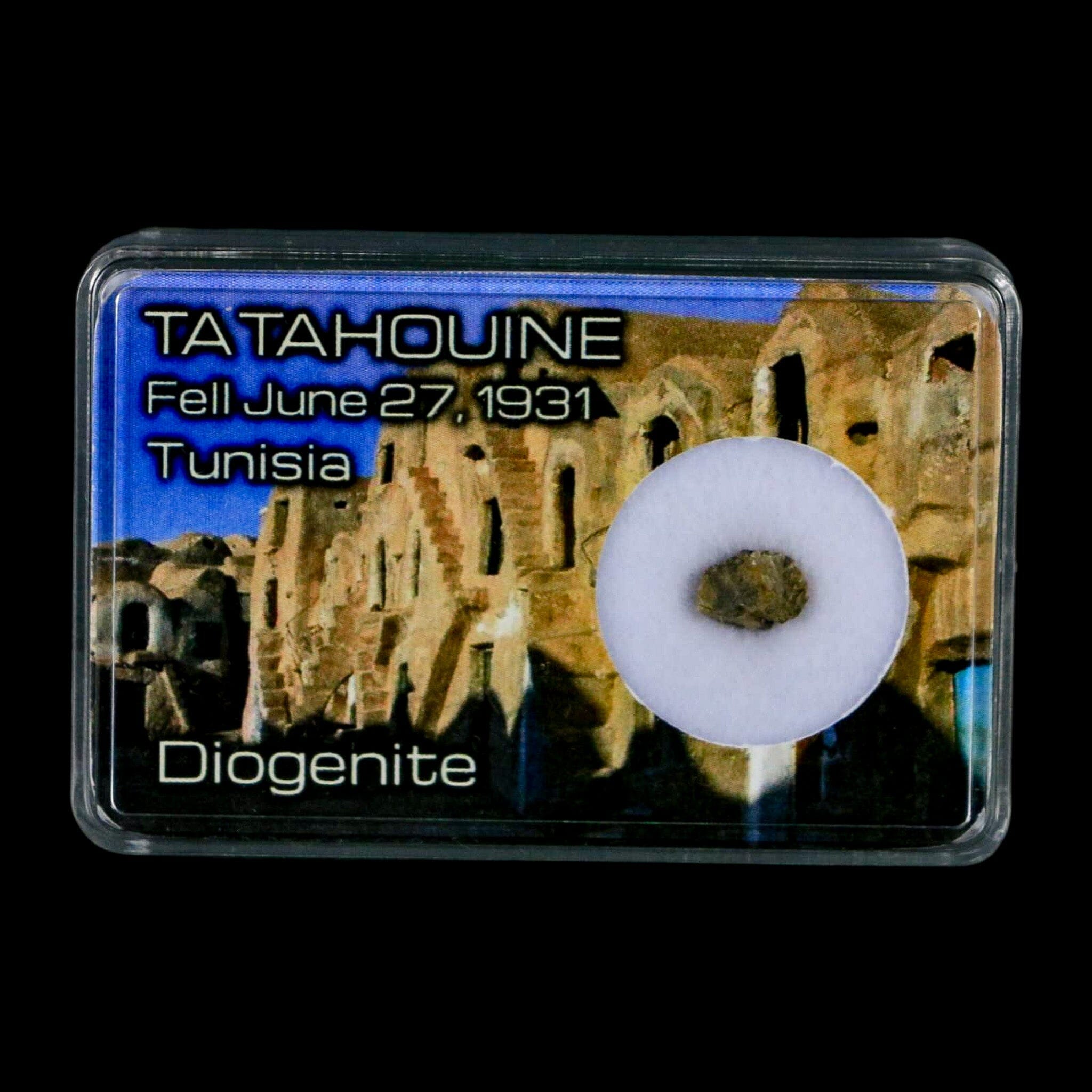 Tatahouine Diogenite Stony Meteorite Achondrites Specimen Fell June 24, 1931 Display - Fossil Age Minerals