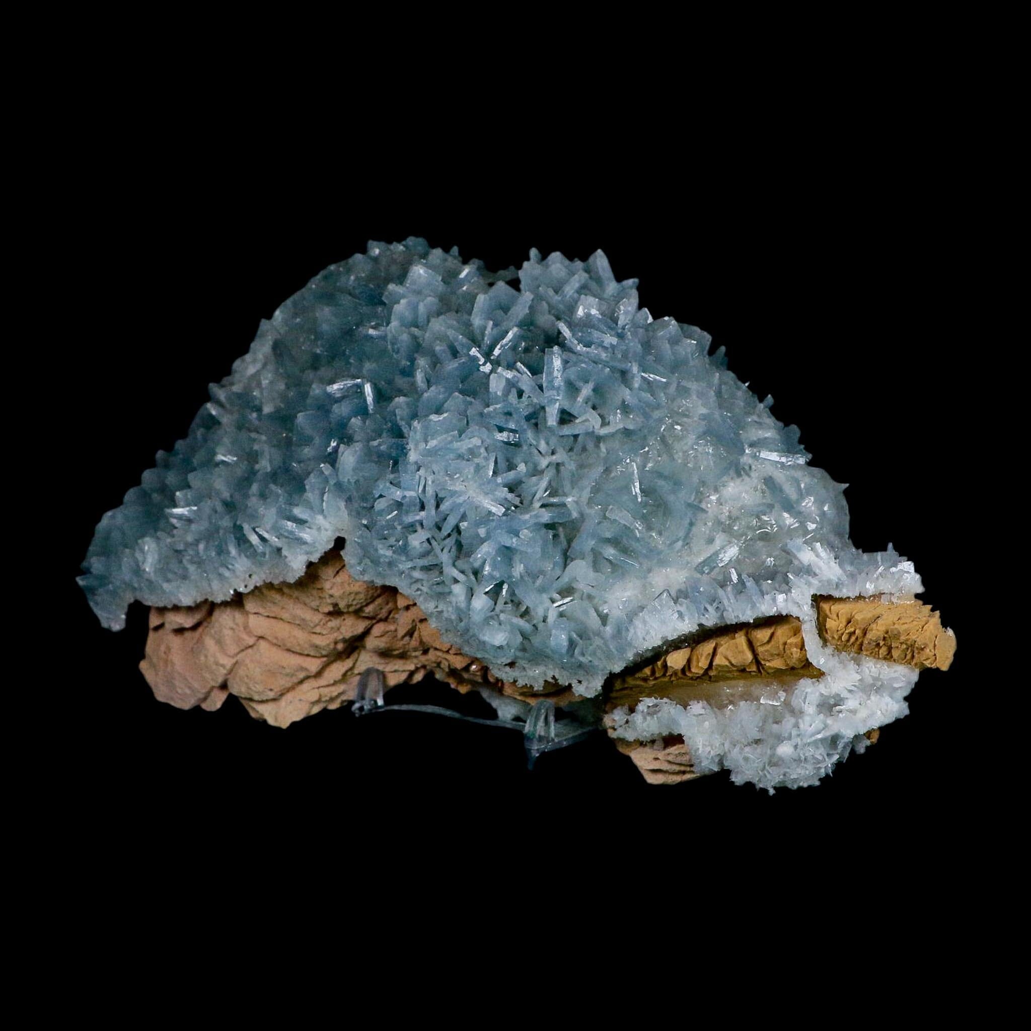 XL 7" Ice Blue Tabular Barite Blades Crystal Mineral Specimen Meknes-Tafilalet Morocco - Fossil Age Minerals
