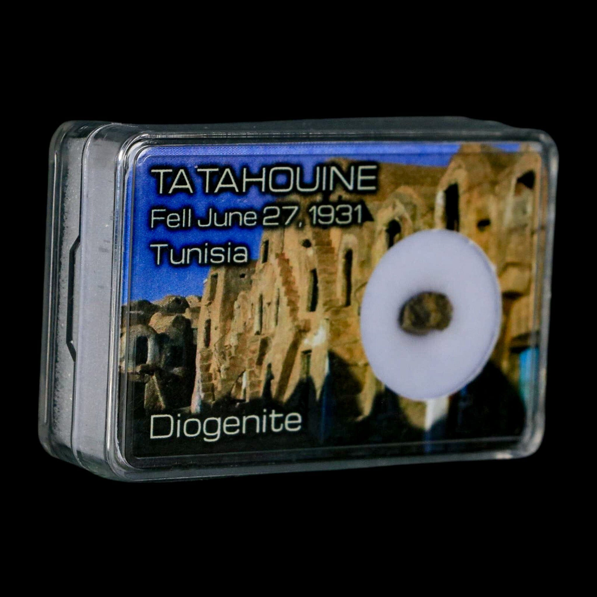 Tatahouine Diogenite Stony Meteorite Achondrites Specimen Fell June 24, 1931 Display - Fossil Age Minerals