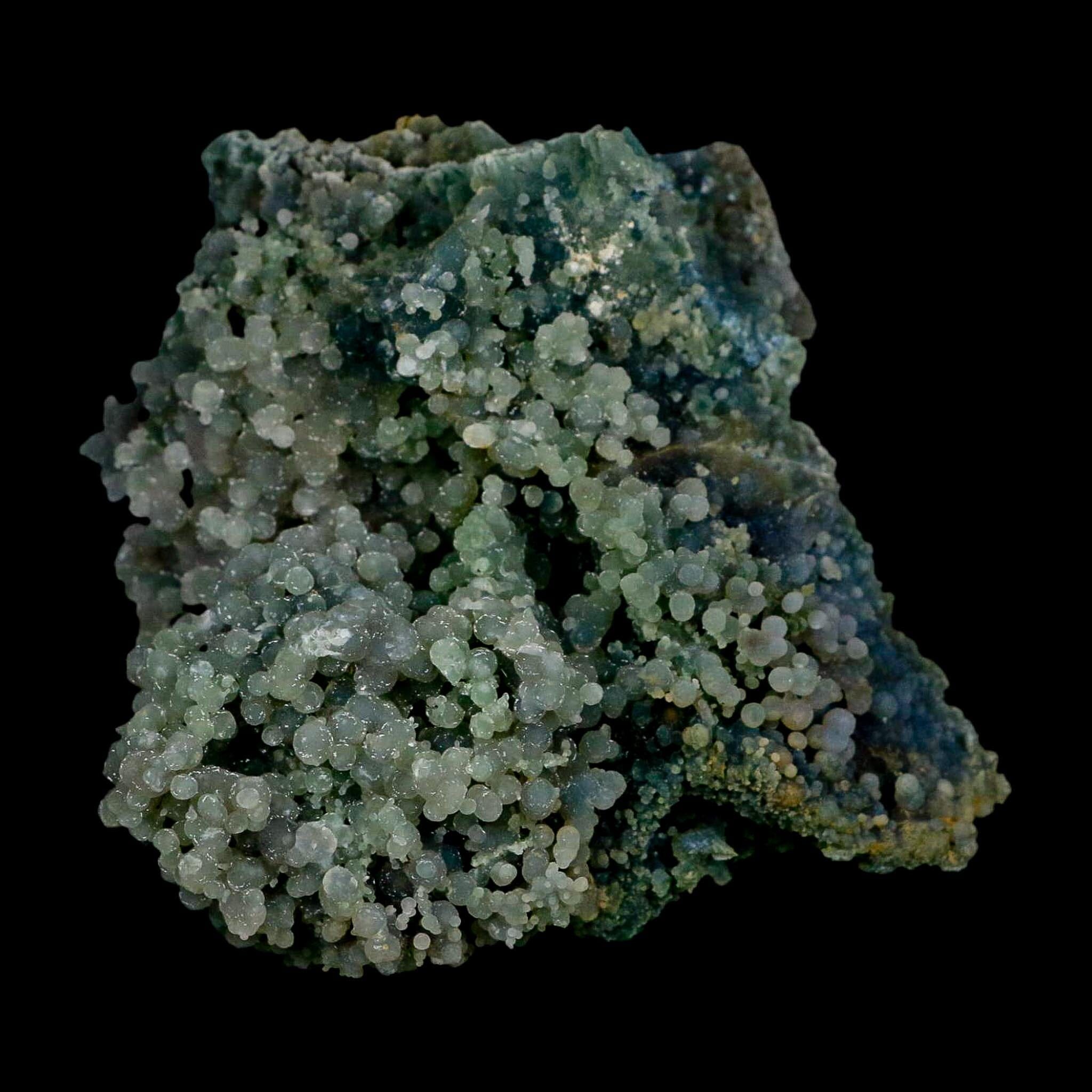 3.8" Green Grape Agate Botryoidal Crystal Druzy Cluster Mineral Sulawesi Island - Fossil Age Minerals