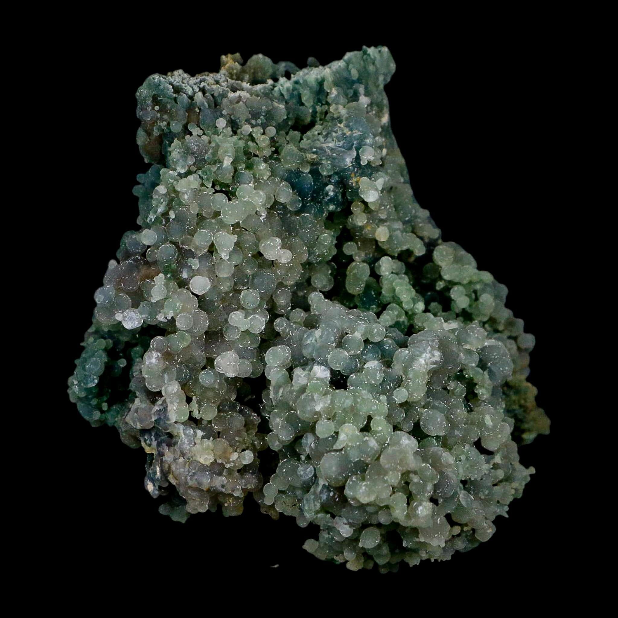 3.8" Green Grape Agate Botryoidal Crystal Druzy Cluster Mineral Sulawesi Island - Fossil Age Minerals