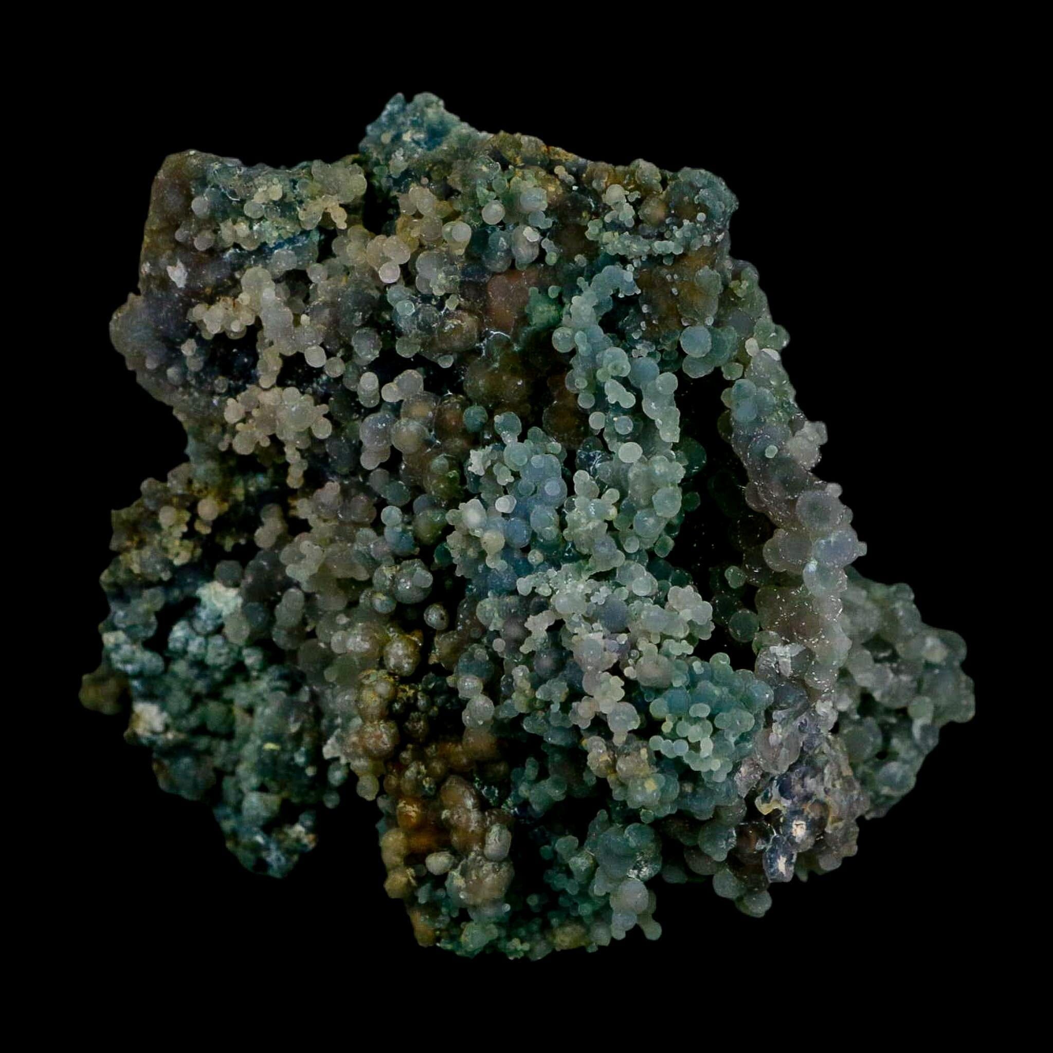 3.8" Green Grape Agate Botryoidal Crystal Druzy Cluster Mineral Sulawesi Island - Fossil Age Minerals