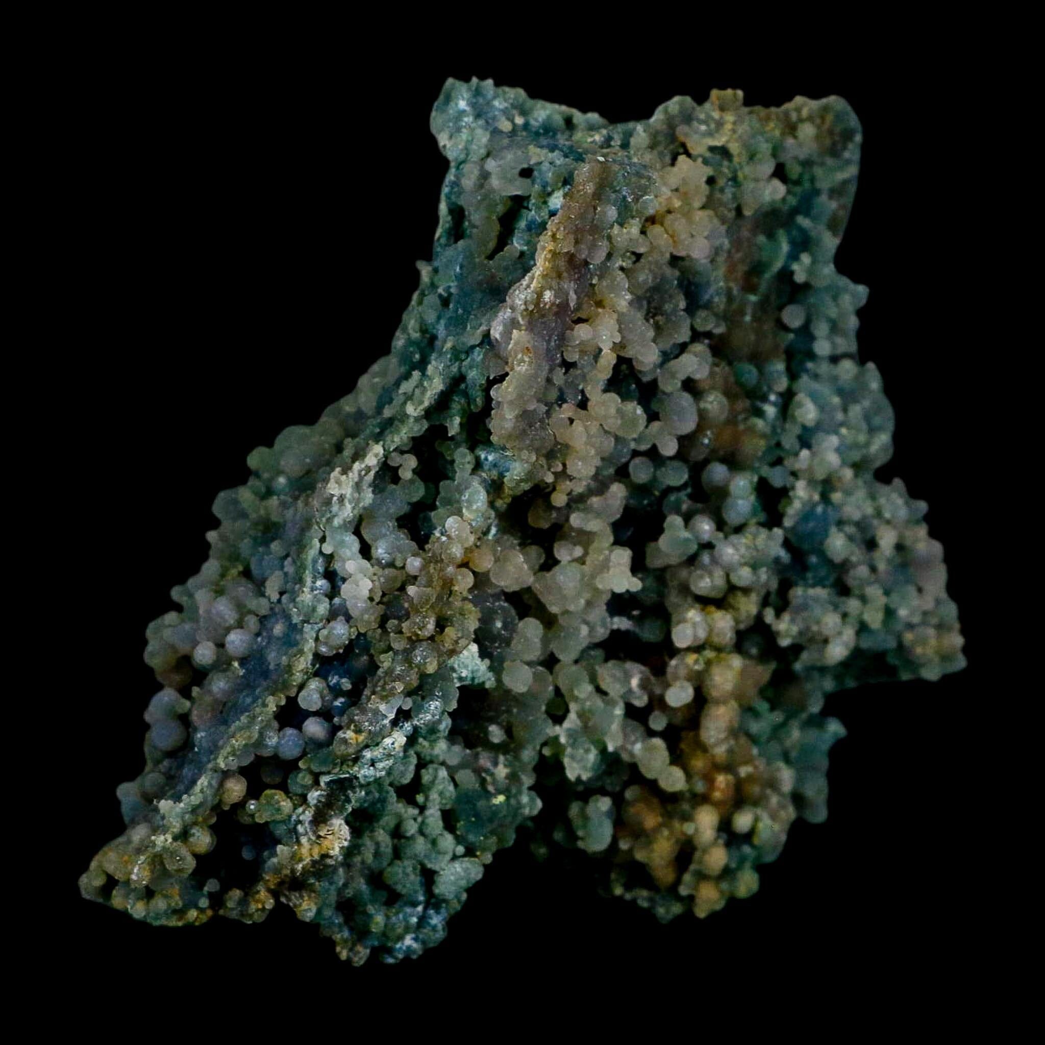 3.8" Green Grape Agate Botryoidal Crystal Druzy Cluster Mineral Sulawesi Island - Fossil Age Minerals