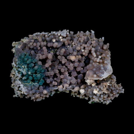 4.8" Purple Green Grape Agate Botryoidal Crystal Druzy Cluster Mineral Sulawesi Island