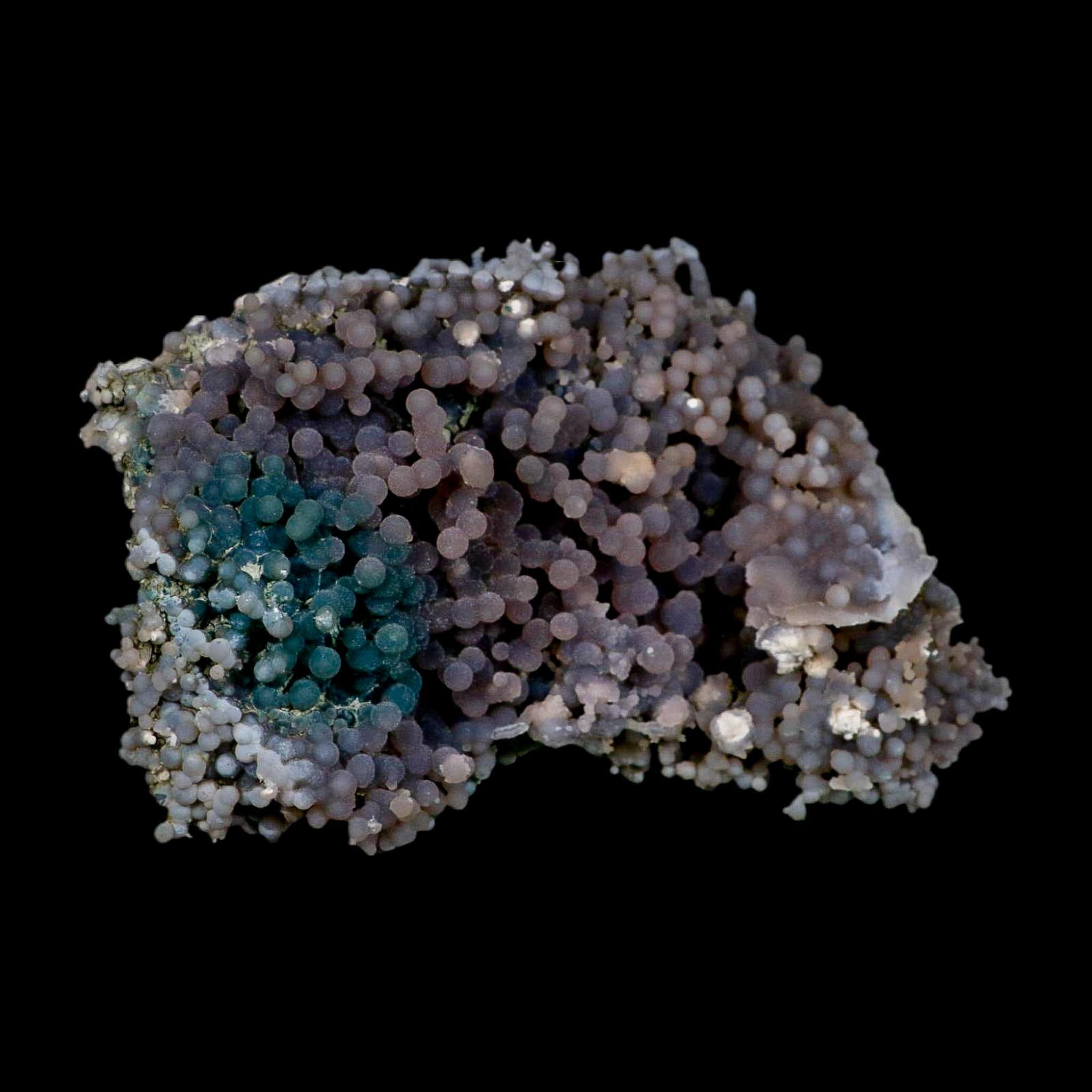 4.8" Purple Green Grape Agate Botryoidal Crystal Druzy Cluster Mineral Sulawesi Island - Fossil Age Minerals