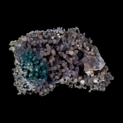 4.8" Purple Green Grape Agate Botryoidal Crystal Druzy Cluster Mineral Sulawesi Island - Fossil Age Minerals