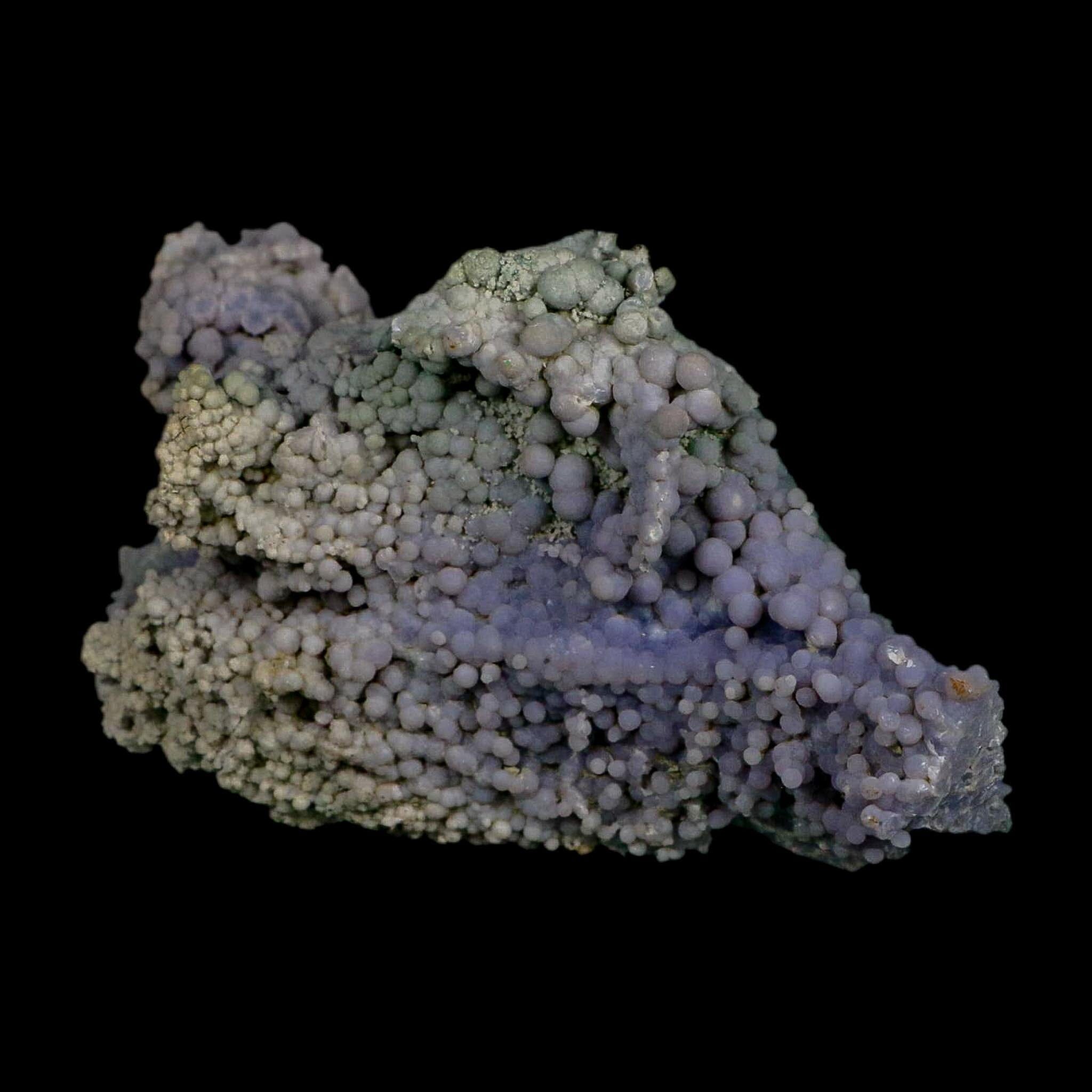 4.6" Purple Green Grape Agate Botryoidal Crystal Druzy Cluster Mineral Sulawesi Island - Fossil Age Minerals