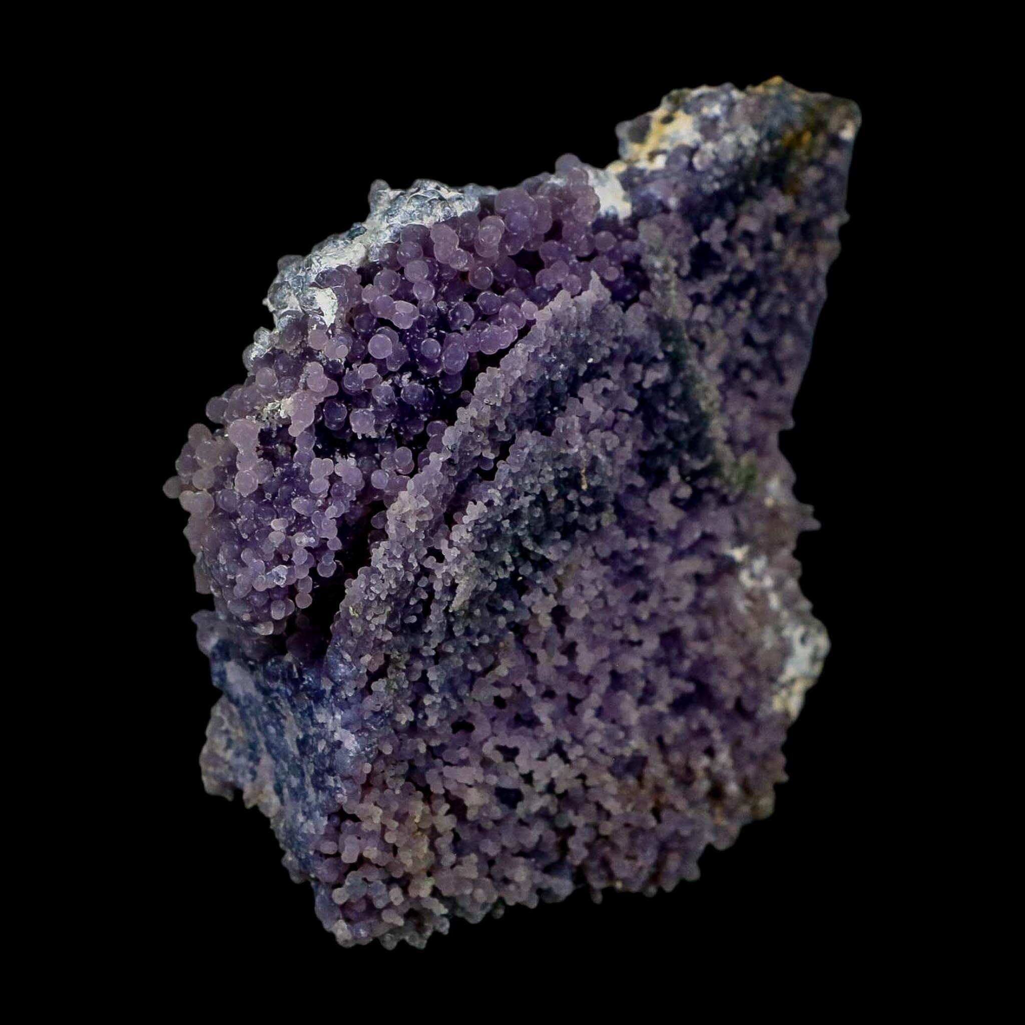 4.4" Purple Grape Agate Botryoidal Crystal Druzy Cluster Mineral Sulawesi Island - Fossil Age Minerals