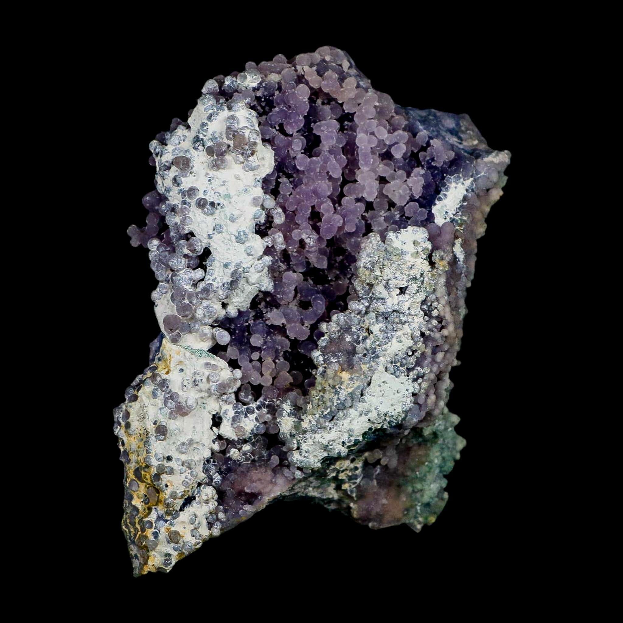 4.4" Purple Grape Agate Botryoidal Crystal Druzy Cluster Mineral Sulawesi Island - Fossil Age Minerals