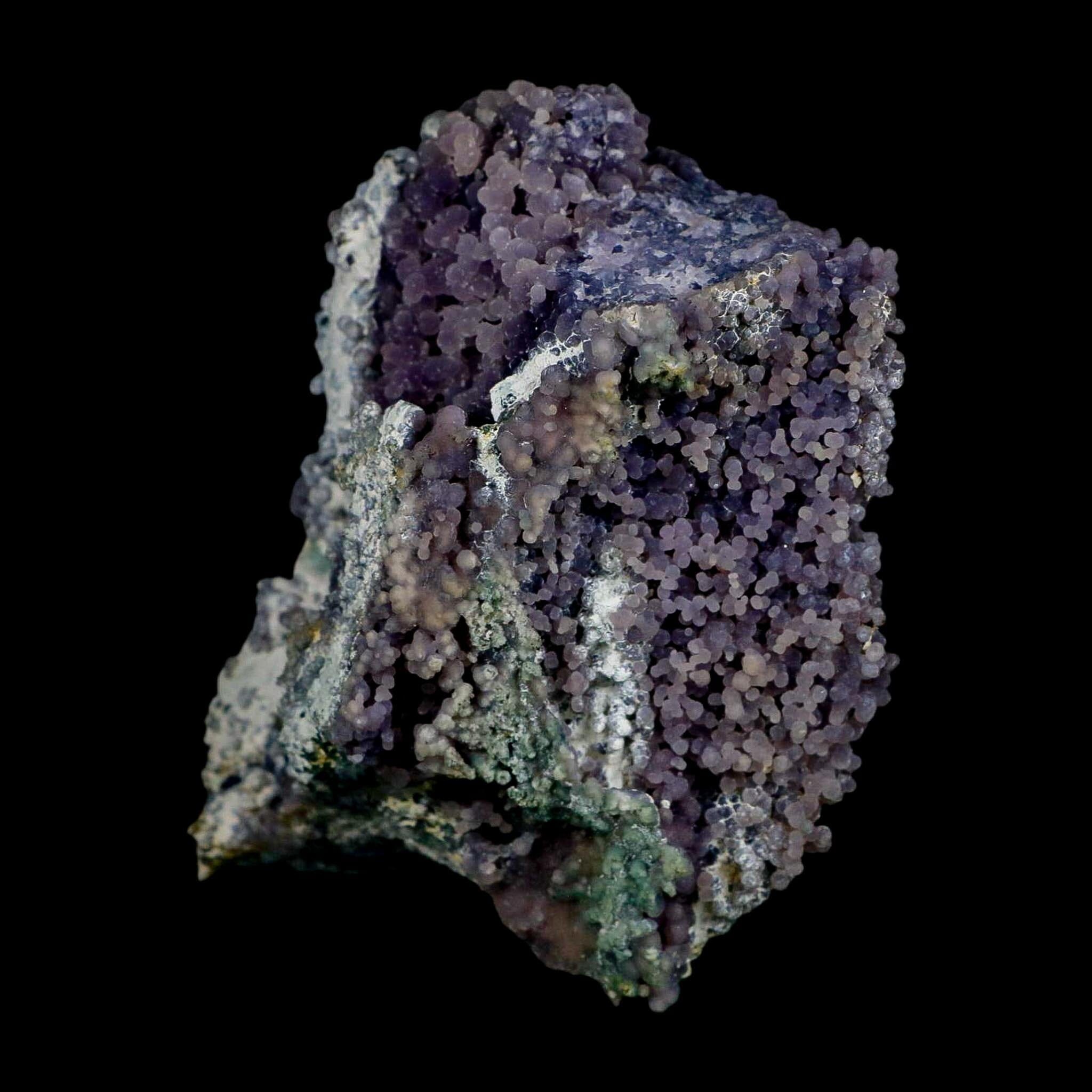 4.4" Purple Grape Agate Botryoidal Crystal Druzy Cluster Mineral Sulawesi Island - Fossil Age Minerals
