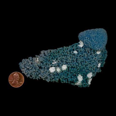 4.4" Green Grape Agate Botryoidal Crystal Druzy Cluster Mineral Sulawesi Island - Fossil Age Minerals