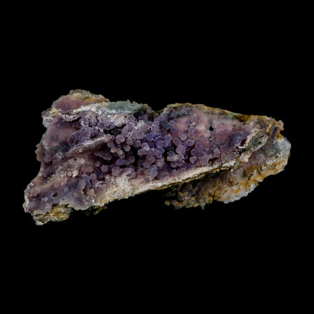 4.3" Purple Grape Agate Botryoidal Crystal Druzy Cluster Mineral Sulawesi Island