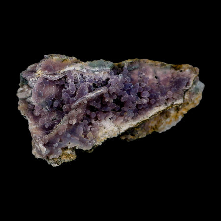 4.3" Purple Grape Agate Botryoidal Crystal Druzy Cluster Mineral Sulawesi Island