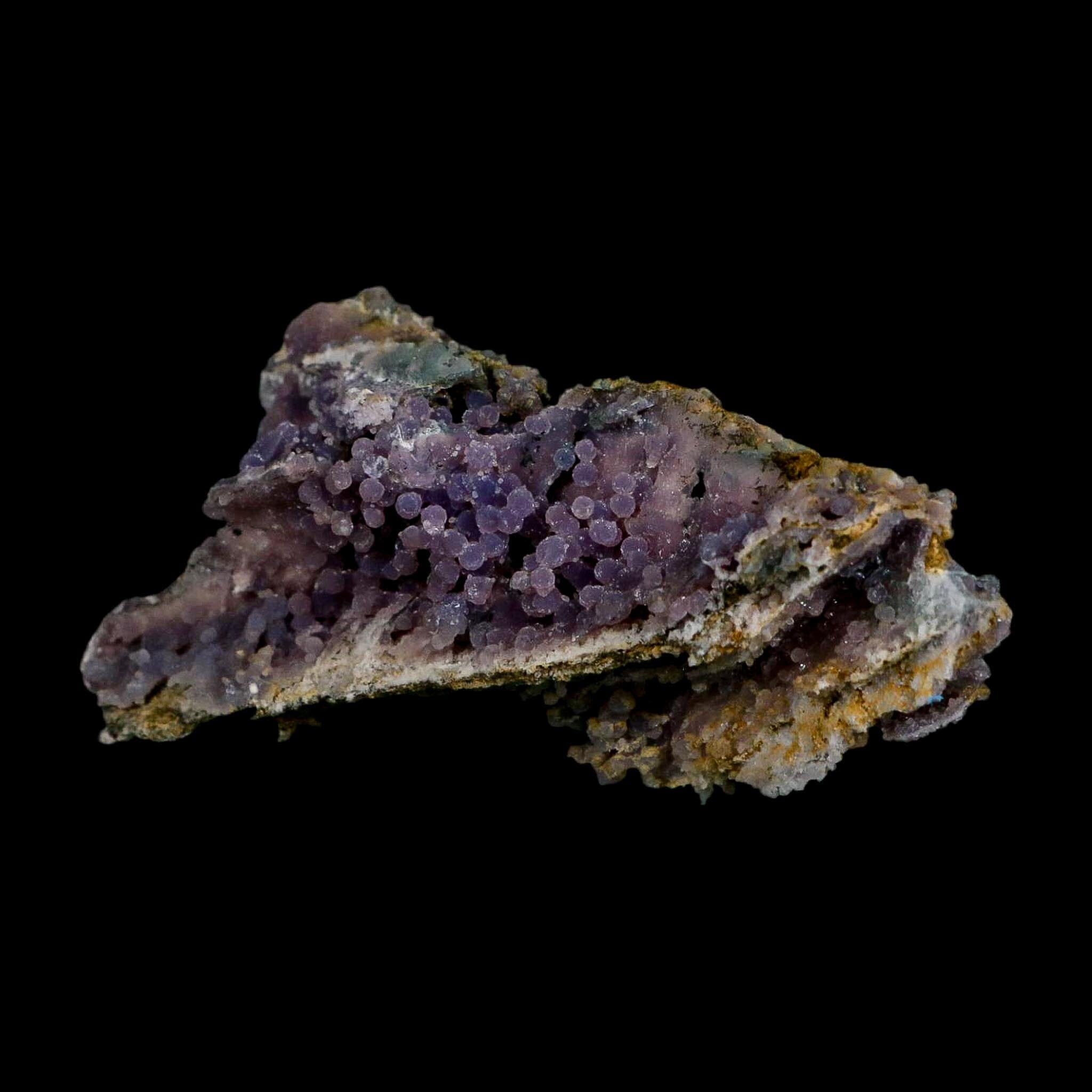 4.4" Purple Grape Agate Botryoidal Crystal Druzy Cluster Mineral Sulawesi Island - Fossil Age Minerals