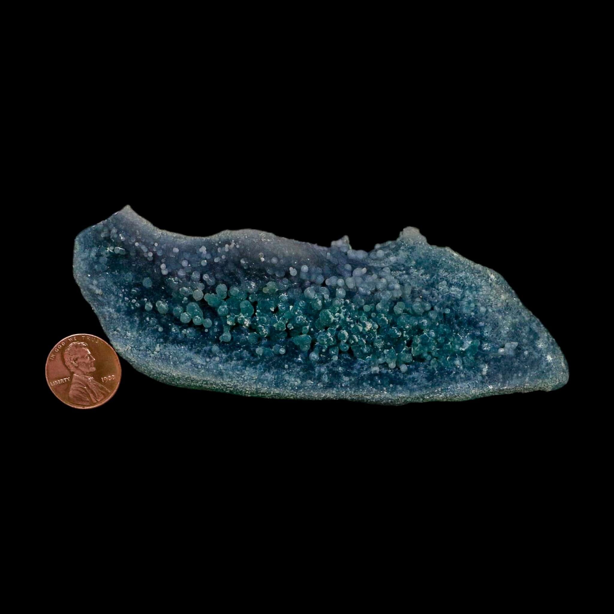 4.9" Green Grape Agate Botryoidal Crystal Druzy Cluster Mineral Sulawesi Island - Fossil Age Minerals