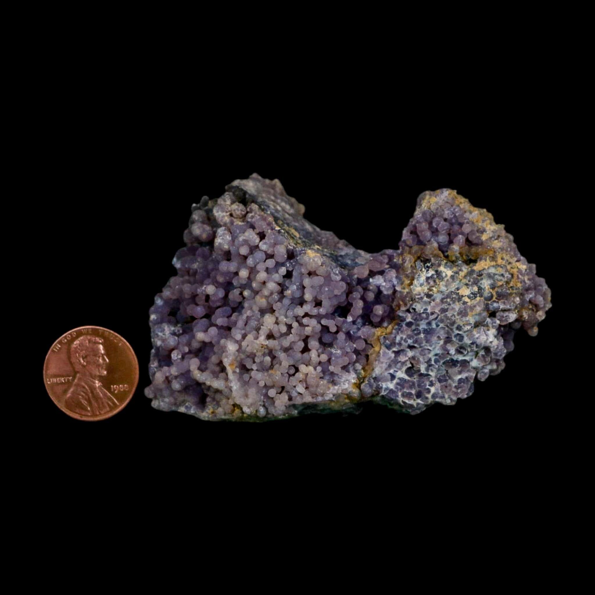 3.1" Purple Grape Agate Botryoidal Crystal Druzy Cluster Mineral Sulawesi Island - Fossil Age Minerals