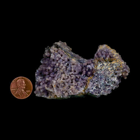 3.1" Purple Grape Agate Botryoidal Crystal Druzy Cluster Mineral Sulawesi Island