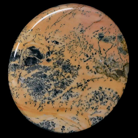 61MM Chinese Picture Jasper Mineral Specimen Round Polished Slab Liaoning, China - Fossil Age Minerals