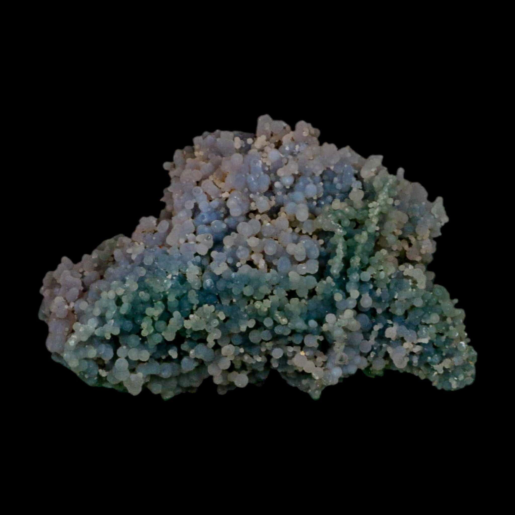2.9" Purple Green Grape Agate Botryoidal Crystal Druzy Cluster Mineral Sulawesi Island - Fossil Age Minerals