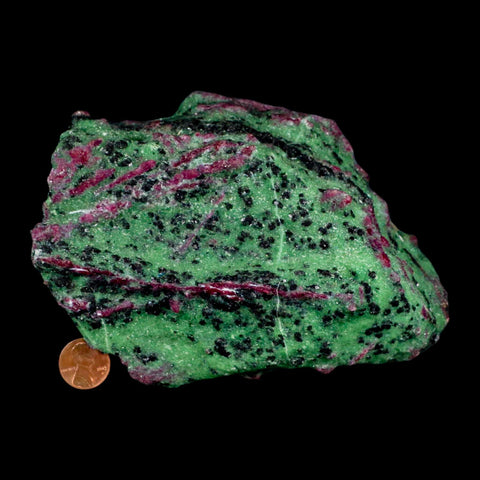 6.2" Natural Rough Ruby In Zoisite And Hornblende Crystal Mineral Specimen Anyolite - Fossil Age Minerals