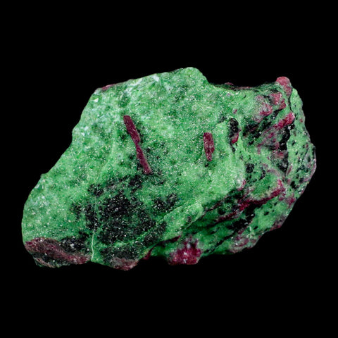 6.2" Natural Rough Ruby In Zoisite And Hornblende Crystal Mineral Specimen Anyolite - Fossil Age Minerals