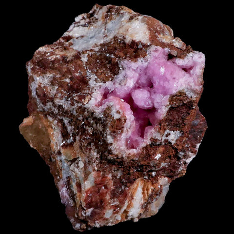 4" Pink Cobaltain Cobalt Calcite Natural Crystal Druzy Mineral Specimen Morocco - Fossil Age Minerals