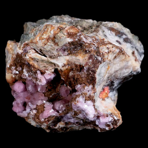 3.6" Pink Cobaltain Cobalt Calcite Natural Crystal Druzy Mineral Specimen Morocco - Fossil Age Minerals