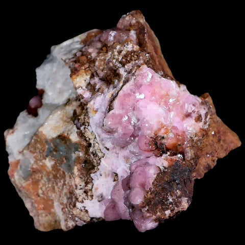 3.2" Pink Cobaltain Cobalt Calcite Natural Crystal Druzy Mineral Specimen Morocco - Fossil Age Minerals