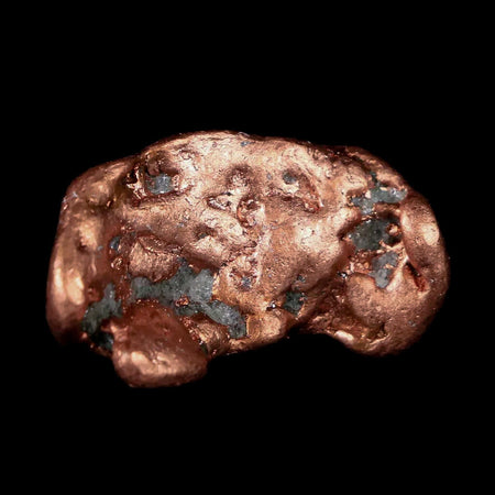 1.2" Solid Native Copper Polished Nugget Mineral Keweenaw Michigan