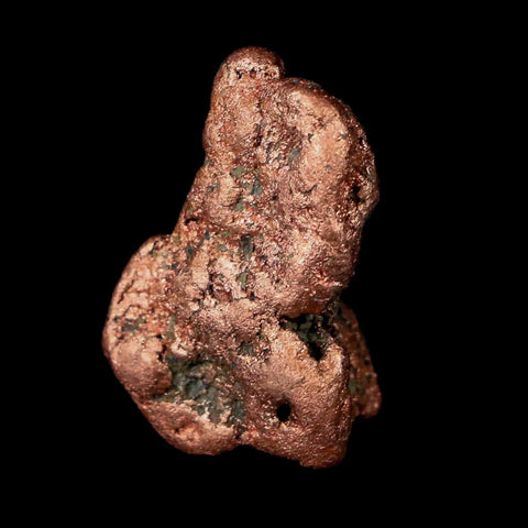 1" Solid Native Copper Polished Nugget Mineral Keweenaw Michigan - Fossil Age Minerals