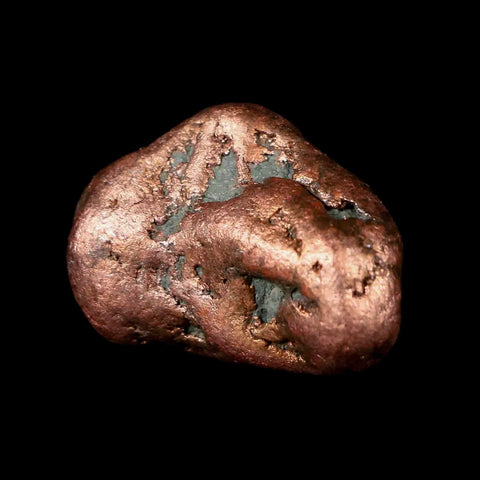 1" Solid Native Copper Polished Nugget Mineral Keweenaw Michigan - Fossil Age Minerals