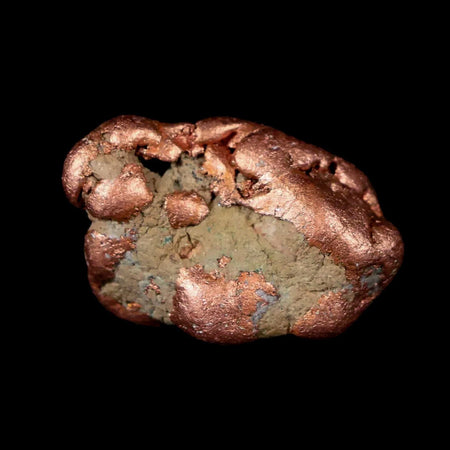 1.1" Solid Native Copper Polished Nugget Mineral Keweenaw Michigan