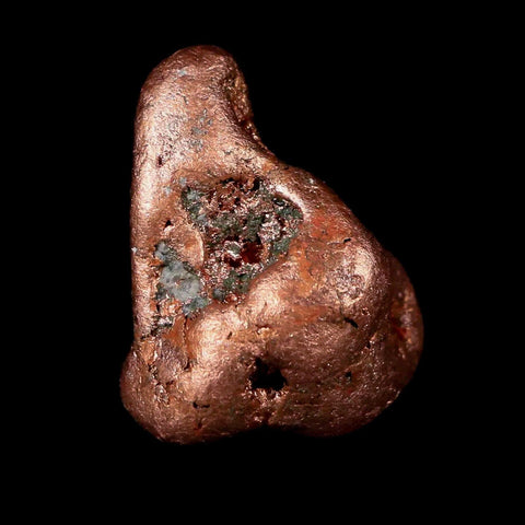 1" Solid Native Copper Polished Nugget Mineral Keweenaw Michigan - Fossil Age Minerals
