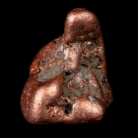 1" Solid Native Copper Polished Nugget Mineral Keweenaw Michigan - Fossil Age Minerals