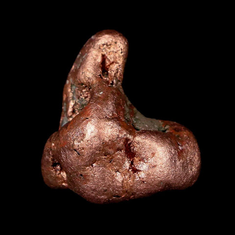1" Solid Native Copper Polished Nugget Mineral Keweenaw Michigan - Fossil Age Minerals