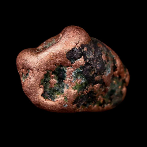1.1" Solid Native Copper Polished Nugget Mineral Keweenaw Michigan - Fossil Age Minerals