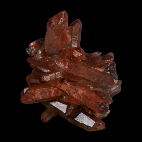 2.8" Natural Red Ferruginous Quartz Crystal Cluster Mineral Specimen Meknes Morocco - Fossil Age Minerals