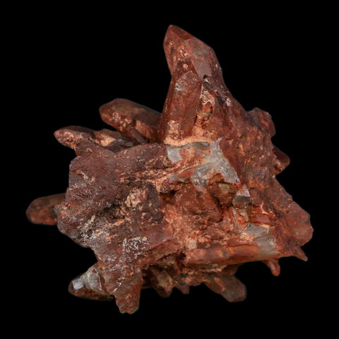 2.8" Natural Red Ferruginous Quartz Crystal Cluster Mineral Specimen Meknes Morocco - Fossil Age Minerals