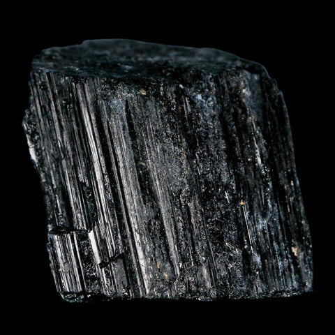 2.3" Natural Rough Black Tourmaline Mineral Crystal Specimen Schorl Brazil - Fossil Age Minerals