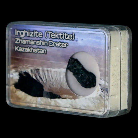 Irghizite Tektite Meteorite Specimen Zhamanshin Crater Kazakhstan Display 0.63 Grams - Fossil Age Minerals
