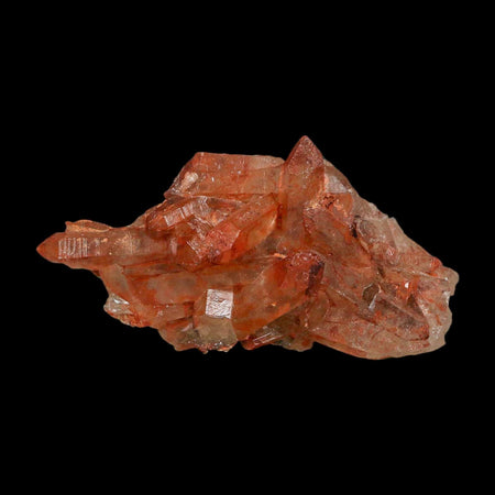 2.9" Natural Red Ferruginous Quartz Crystal Cluster Mineral Specimen Meknes Morocco