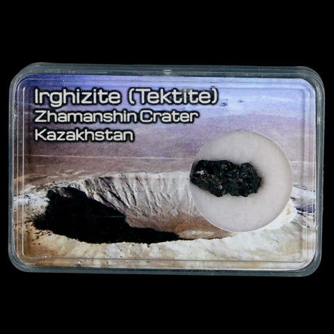 Irghizite Tektite Meteorite Specimen Zhamanshin Crater Kazakhstan Display 0.39 Grams - Fossil Age Minerals