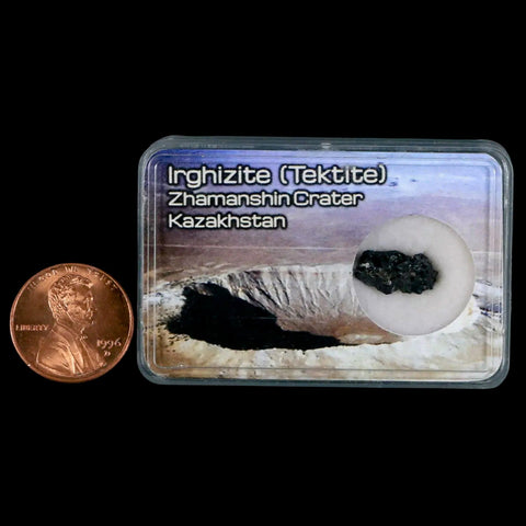 Irghizite Tektite Meteorite Specimen Zhamanshin Crater Kazakhstan Display 0.39 Grams - Fossil Age Minerals