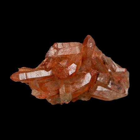 2.9" Natural Red Ferruginous Quartz Crystal Cluster Mineral Specimen Meknes Morocco