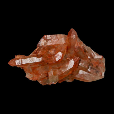 2.9" Natural Red Ferruginous Quartz Crystal Cluster Mineral Specimen Meknes Morocco - Fossil Age Minerals