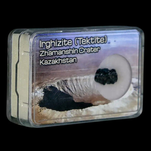 Irghizite Tektite Meteorite Specimen Zhamanshin Crater Kazakhstan Display 0.39 Grams - Fossil Age Minerals