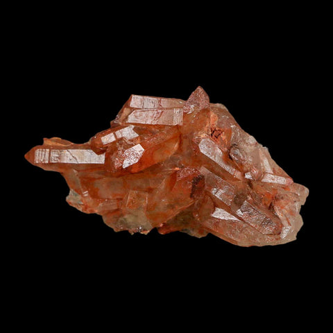 2.9" Natural Red Ferruginous Quartz Crystal Cluster Mineral Specimen Meknes Morocco - Fossil Age Minerals