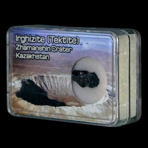 Irghizite Tektite Meteorite Specimen Zhamanshin Crater Kazakhstan Display 0.39 Grams - Fossil Age Minerals