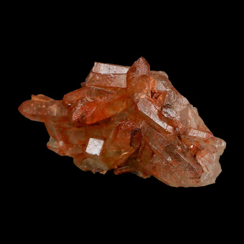 2.9" Natural Red Ferruginous Quartz Crystal Cluster Mineral Specimen Meknes Morocco - Fossil Age Minerals
